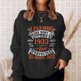 Legend 1933 Vintage 90Th Birthday Born In February 1933 Sweatshirt Gifts for Her