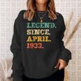 Legend Since April 1933 Funny 90Th Birthday 90 Years Old Sweatshirt Gifts for Her