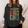 Legendär Seit 1963 Jahrgang 1963 Geburtstag Sweatshirt Geschenke für Sie