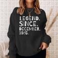 Legende Seit 1985 Dezember Geburtstag Sweatshirt für Ehemann & Ehefrau Geschenke für Sie