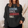 Legende Seit Januar 1982 Jahrgang Geburtstag Sweatshirt Geschenke für Sie