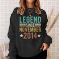 Legende Seit November 2014 Sweatshirt, 8 Jahre Jubiläum Edition Geschenke für Sie