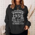 Legenden 1958 Geburtstag Sweatshirt, Einzigartiges Design für 65-Jährigen Geschenke für Sie