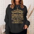 Legenden Februar 1933 - 90. Geburtstag Mann Sweatshirt, Retro Design Geschenke für Sie