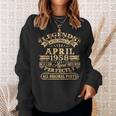 Legenden Wurden Im April 1958 Geschenk 65 Geburtstag Mann V3 Sweatshirt Geschenke für Sie