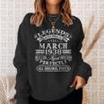 Legenden Wurden Im März 1938 Geschenk 85 Geburtstag Mann V6 Sweatshirt Geschenke für Sie