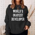 Lente Game Dev World Okayest DeveloperSweatshirt Gifts for Her