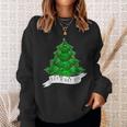 Lets Get Lit Weed X Mas Tree Marijuana Christmas Men Women Sweatshirt Graphic Print Unisex Gifts for Her