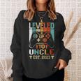 Leveling Up To Uncle 2023 Vintage Promoted To Uncle Est 2023 Sweatshirt Gifts for Her