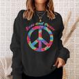 Love Peace 60Er 70Er Jahre Hippie Frieden Kostüm Tie Dye Sweatshirt Geschenke für Sie