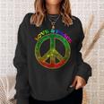 Love Peace 60Er 70Er Jahre Hippie-Kostüm Sweatshirt Geschenke für Sie