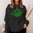Lucky Football Shamrock For Football Lovers St Patricks Day Sweatshirt Gifts for Her
