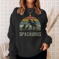 Lustiges Opa Dinosaurier Sweatshirt, Saurier Motiv für Großväter Geschenke für Sie
