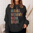 Mama Mommy Mom Bruh Mommy And Me Leopard Mothers Day Sweatshirt Gifts for Her