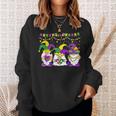 Mardi Gras Gnome Holding Mask Love Mardi Gras Costume Outfit Sweatshirt Gifts for Her