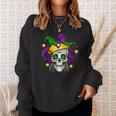 Mardi Gras Skull New Orleans Louisiana Mobile Alabama 2023 Sweatshirt Gifts for Her