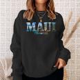 Maui Hawaii Hawaiian Islands Surf Surfing Surfer Gift Sweatshirt Gifts for Her