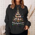 Meerschweinchen Weihnachtsbaum Sweatshirt, Weihnachtspyjama für Tierfreunde Geschenke für Sie