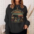 Mens Bear Promoted To Papa Est 2021 Vintage Fathers Day Gift Sweatshirt Gifts for Her