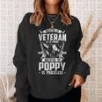 Mens Being A Veteran Is An Honor A Poppy Is Priceless Grandpa Men Women Sweatshirt Graphic Print Unisex Gifts for Her
