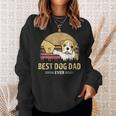 Mens Best Bulldog Dad Ever Vintage English Bulldog Puppy Lover Sweatshirt Gifts for Her
