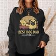 Mens Best Dog Dad Ever Pug Retro Design Proud Vintage Puppy Lover Sweatshirt Gifts for Her