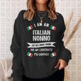 Mens Best Italian Nonno - Great Italian Grandpa And Singer Sweatshirt Gifts for Her