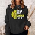 Mens Best Softball Dad Coach Ever Retro Father Softball Coach Dad Sweatshirt Gifts for Her