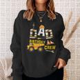 Mens Dad Birthday Crew Funny Construction Birthday Party  Sweatshirt Gifts for Her