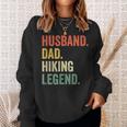 Mens Hiker Husband Dad Hiking Legend Vintage Funny Outdoor Sweatshirt Gifts for Her