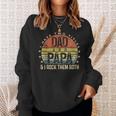Mens I Have Two Titles Dad And Papa I Rock Them Both Vintage Sweatshirt Gifts for Her