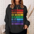 Mens Is It Gay In Here For Lgbtq Pride Sweatshirt Gifts for Her