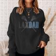 Mens Lax Dad Lacrosse Player Father Coach Sticks Vintage Graphic Sweatshirt Gifts for Her
