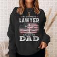 Mens My Favorite Lawyer Calls Me Dad Usa Flag Dad Father Gift Sweatshirt Gifts for Her