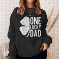 Mens One Lucky Dad Vintage St Patrick Day Sweatshirt Gifts for Her
