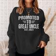Mens Promoted To Great Uncle 2023 Soon To Be Uncle New Uncle Sweatshirt Gifts for Her