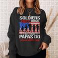 Mens Proud Army Papa Soldiers Dont Brag - Military Grandpa Gifts Sweatshirt Gifts for Her