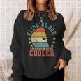 Mens Rock Climbing Dad Vintage Mountain Climber Fathers Day Gift Sweatshirt Gifts for Her