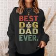 Mens Vintage Best Dog Dad Ever Gift Boston Terrier Dog Lover Sweatshirt Gifts for Her