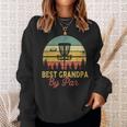 Mens Vintage Best Grandpa By Par Disc Golf Gift Dad Fathers Papa V2 Sweatshirt Gifts for Her