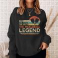 Mens Vintage Pickleball Dad The Man The Myth The Legend Sweatshirt Gifts for Her