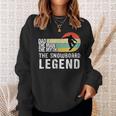 Mens Vintage Snowboard Dad The Man The Myth Snowboard Gift Sweatshirt Gifts for Her