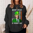 Merry 4Th Of St Patricks Day Joe Biden Leprechaun Hat V2 Sweatshirt Gifts for Her