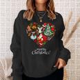 Merry Christmas Xmas Little Things Cute Heart Funny Holiday Sweatshirt Gifts for Her