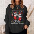 Merry Schnauzer Christmas Mini Schnauzer Xmas Party Men Women Sweatshirt Graphic Print Unisex Gifts for Her