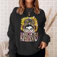 Messy Bun Uterus Support Hysterectomy Recovery Products Sweatshirt Gifts for Her