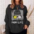 Mom Life Sport Mother Sunglasses Softball BaseballSweatshirt Gifts for Her