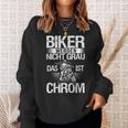 Motorradfahrer Biker Werden Nicht Grau Das Ist Chrom V3 Sweatshirt Geschenke für Sie