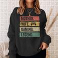 Mutter Video Gaming Legende Vintage Video Gamer Frau Mama Sweatshirt Geschenke für Sie