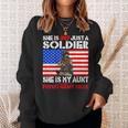 My Aunt Is A Soldier Hero Proud Army Niece Military Family Sweatshirt Gifts for Her